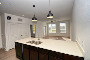 Apartment kitchen cabinetry