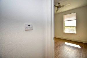Apartment interior with natural light